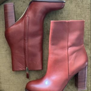 Sam Edelman burgundy leather boot.
